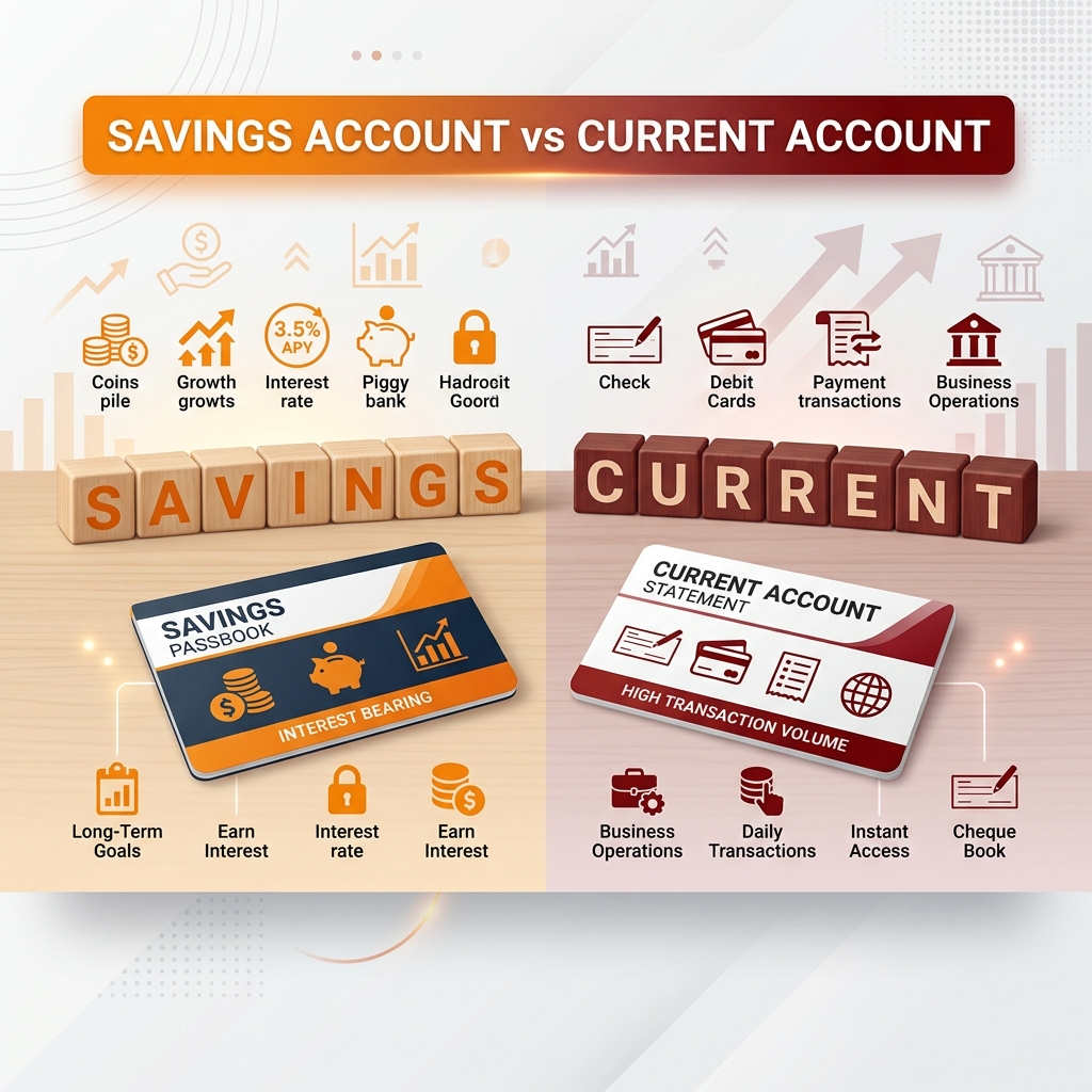 Differences Between Current Account and Savings Account